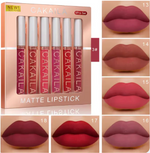 Load image into Gallery viewer, Coffret de Rouge à Lèvres Mat 💄 – Ensemble de 6 Lipgloss et Lipsticks en Boîte

